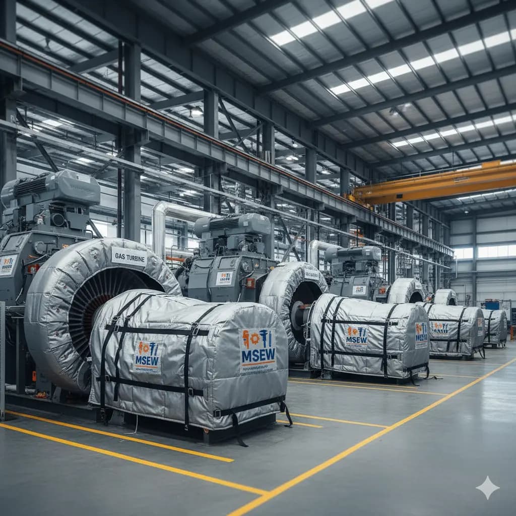 How Turbine and Compressor Insulation Jackets Improve Plant Efficiency | M. Shahrukh Engineering Works (MSEW)