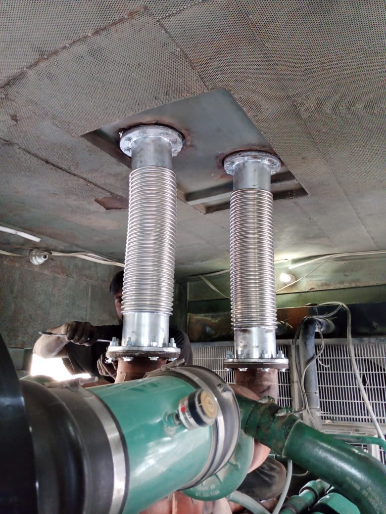 Custom Exhaust Flex Connector & Expansion Bellow Joint for High Temperature Systems