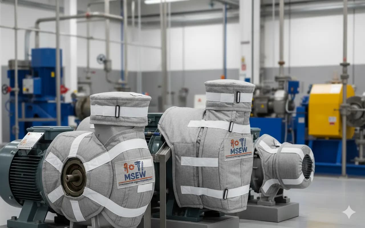 Custom Removable Insulation Jackets for Boiler Feed Pumps in the Netherlands | MSEW
