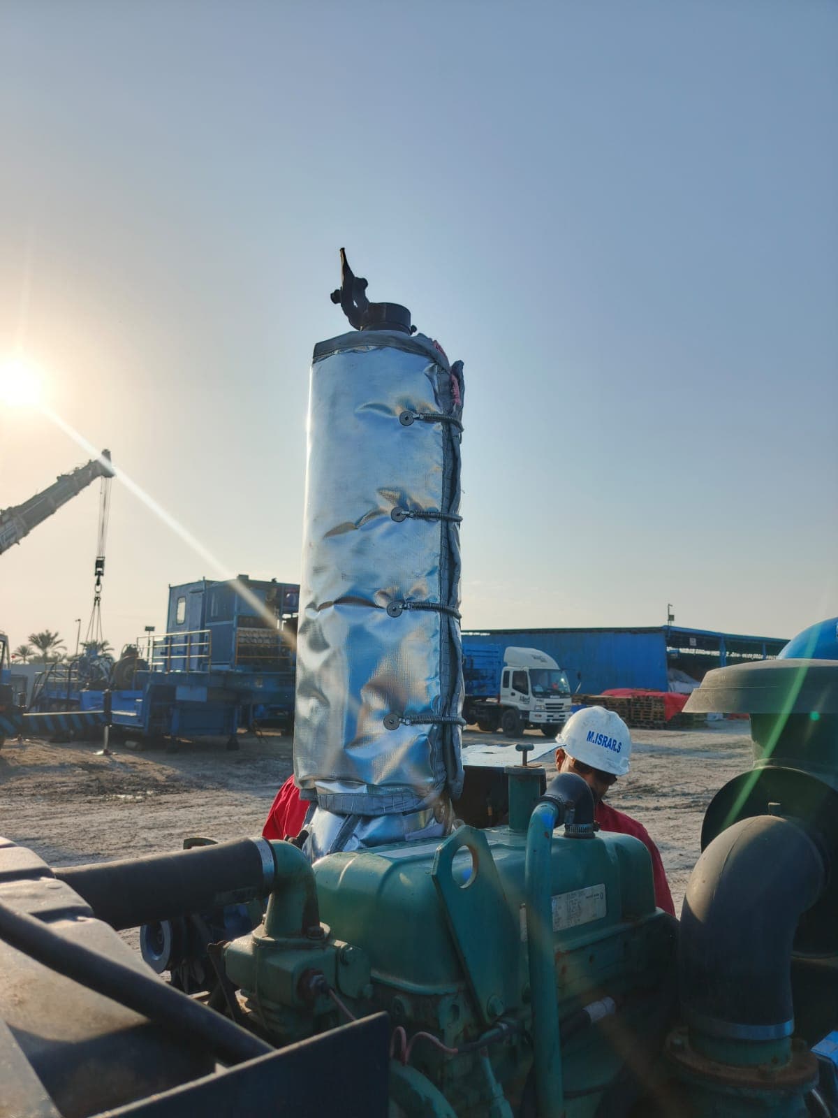 Exhaust Bellow Insulation Cover in Pakistan | Removable Jacket for Turbines & Generators removable insulation jacket by MSEW