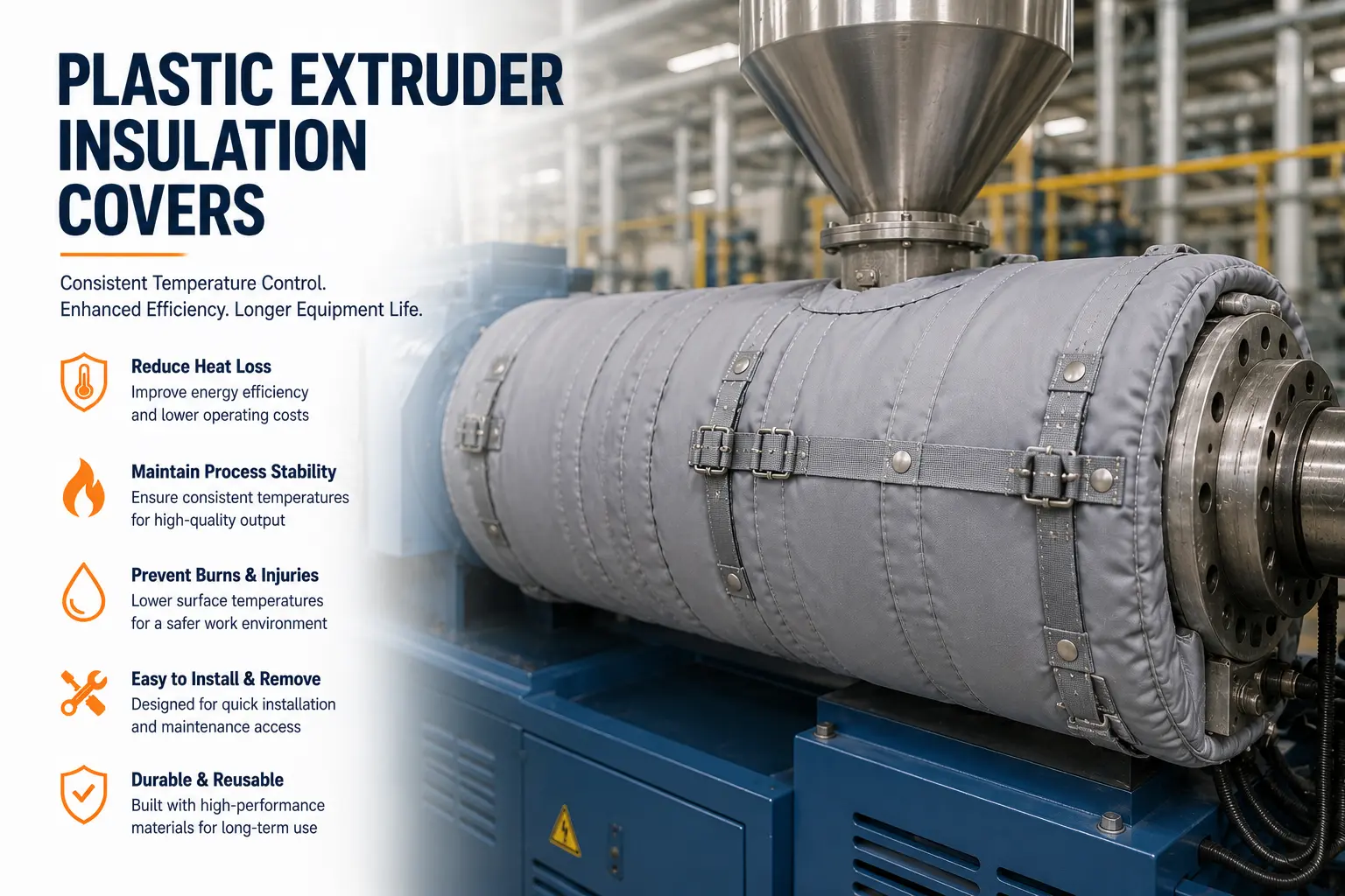 Plastic Extruder Insulation Covers
